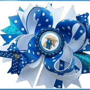 4.5 INCH COLLEGE KENTUCKY WILDCATS HAIRBOW